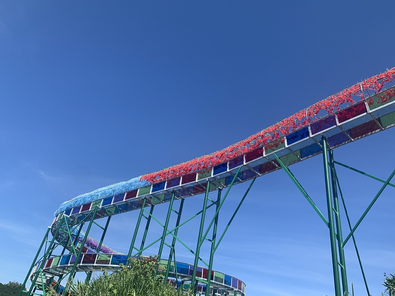 海南省瓊中花果山景區空中玻璃滑道